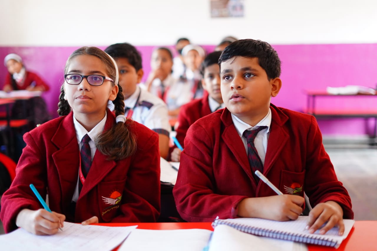 GK heritage Studnets in classroomm